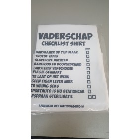 Vaderschap checklist shirt